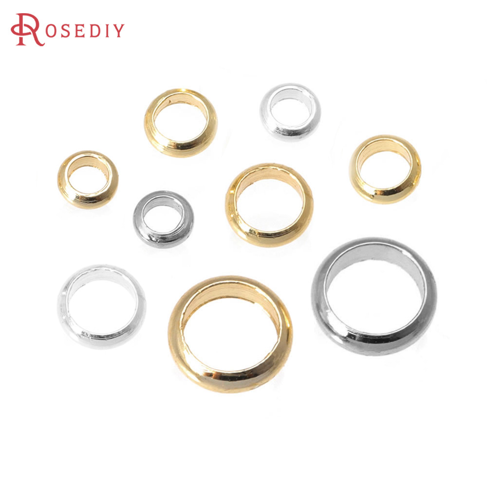 Jewelry Making Closed Jump Rings - Anelli in Ottone Color Oro 18K