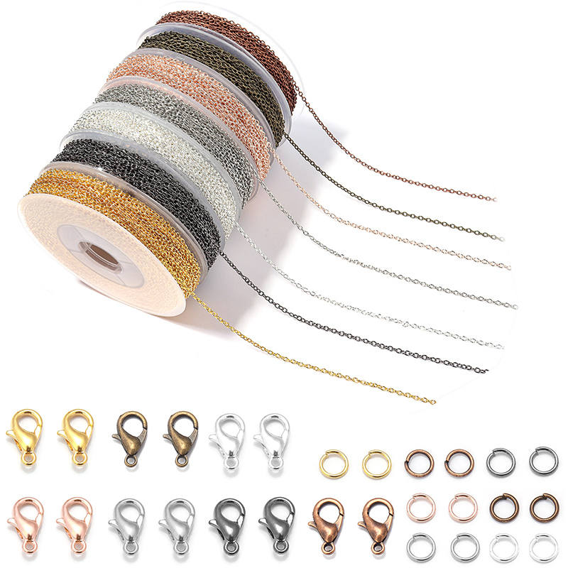 Jewelry Making Closed Jump Rings - Catena a maglie in ferro metallico