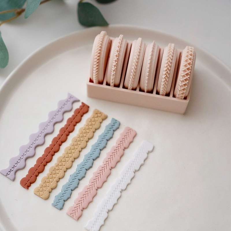 Jewelry Making Hand Tools - Set di 6 Rulli per Texture