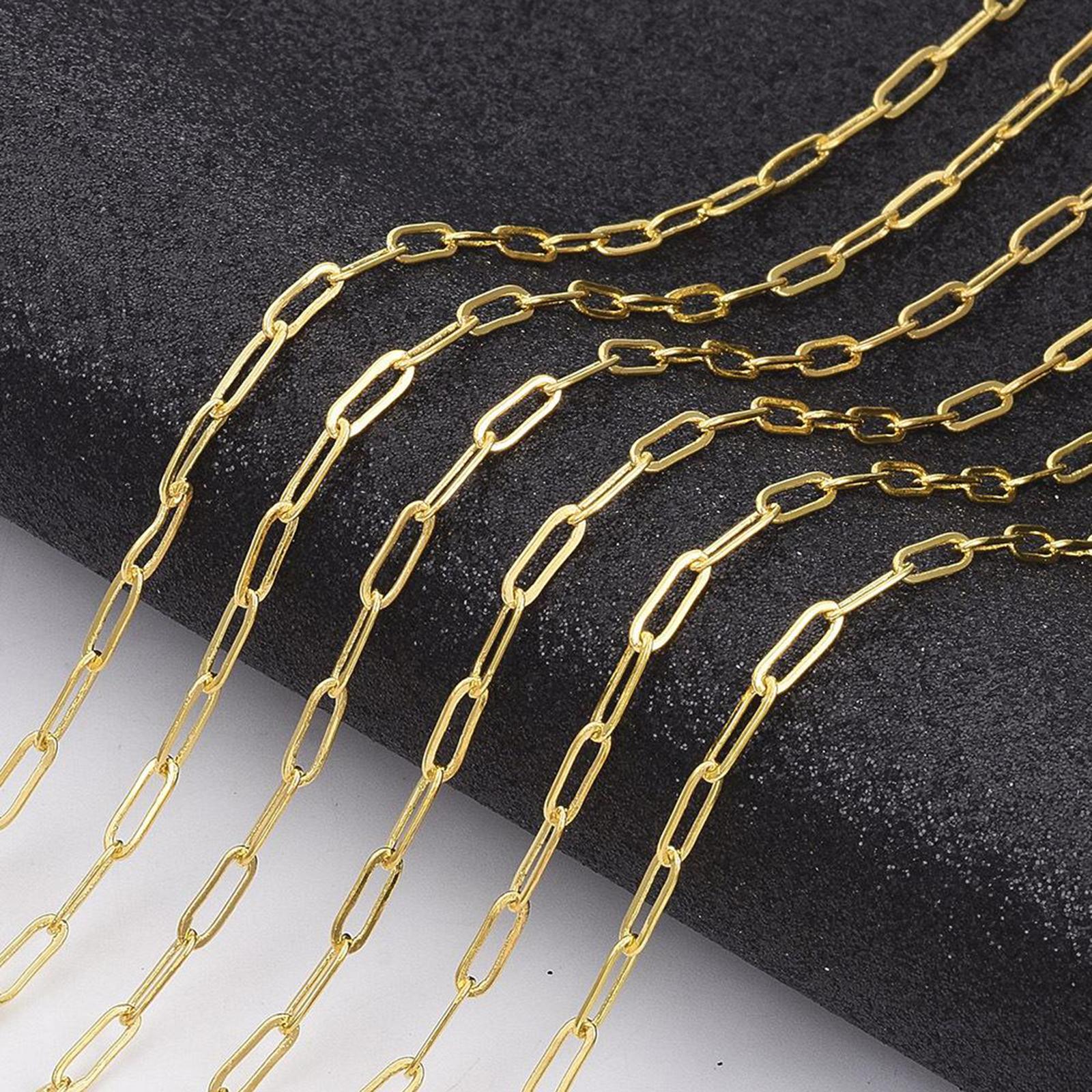Chain Roll Cable - Catena a maglie in oro da