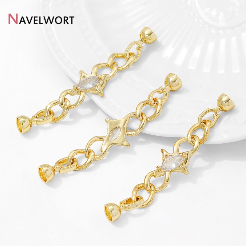 Jewelry Making Chain - Chiusure e Connettori in Ottone Placcato