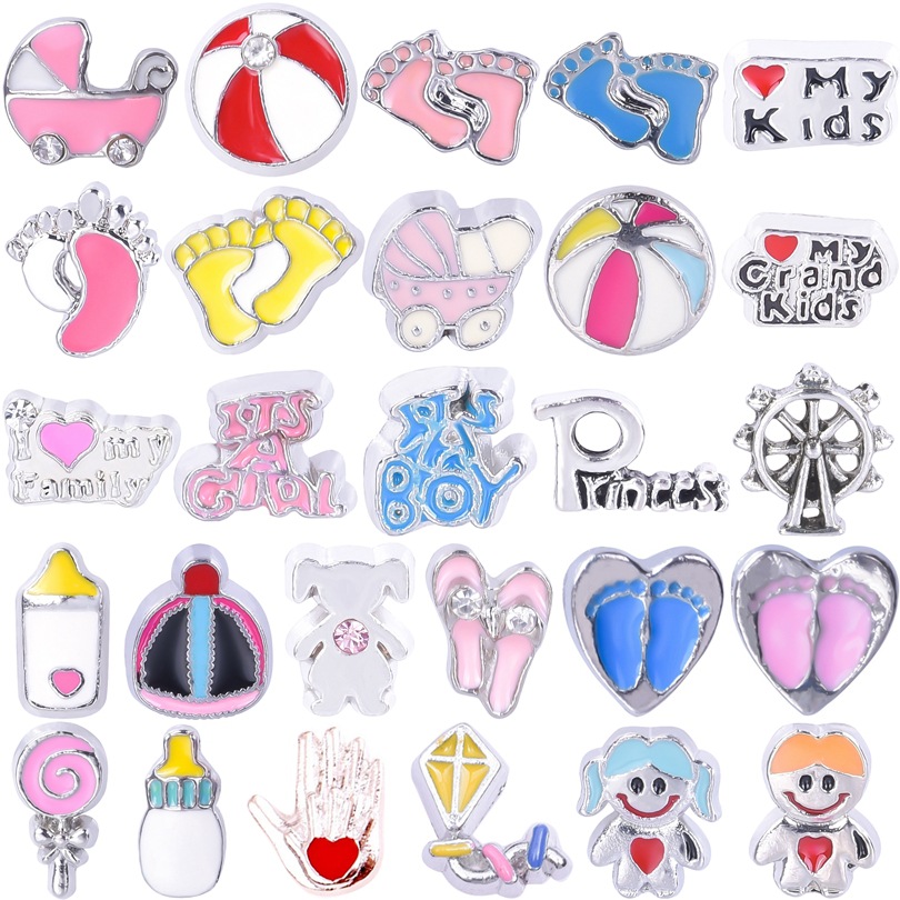 Jewelry Making Books - 40 pezzi/lotto ciondoli galleggianti per medaglione