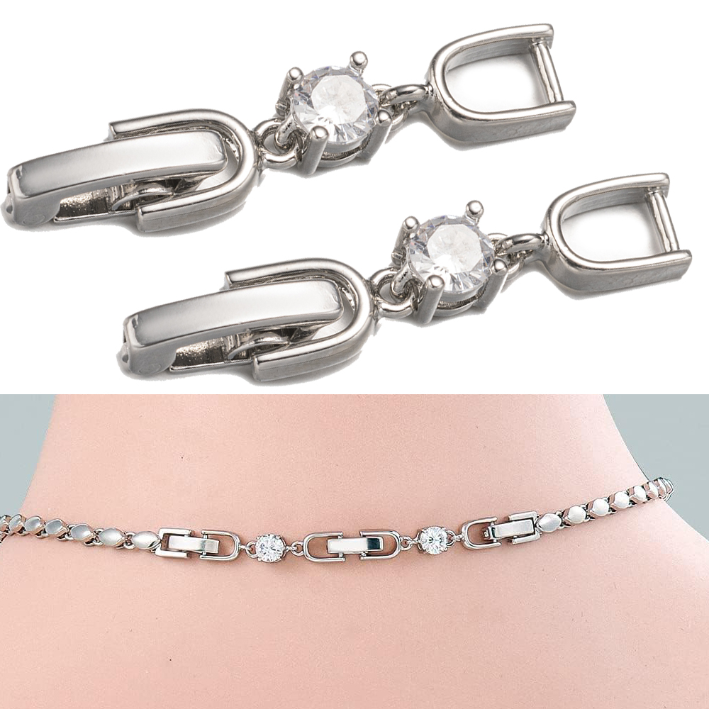 Jewelry Making Pieces - Set di fermagli per estensione pieghevole