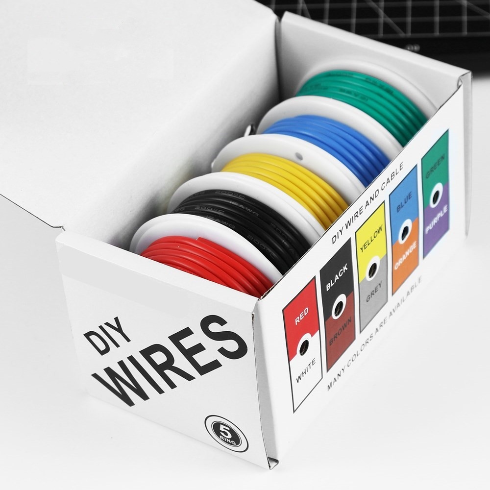 Wire 22 Gauge Copper - Cavo elettrico 20-24AWG Fili flessibili in