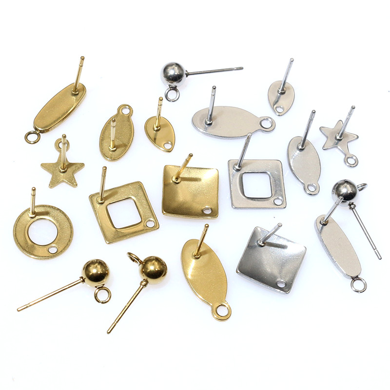 Jewelry Making Pieces - 20pcs orecchini a bottone artigianali in