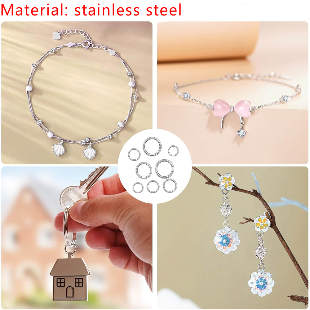 1200 pz Anelli di Salto In Acc - Jewelry Making Closed Jump Rings recensione e prezzo