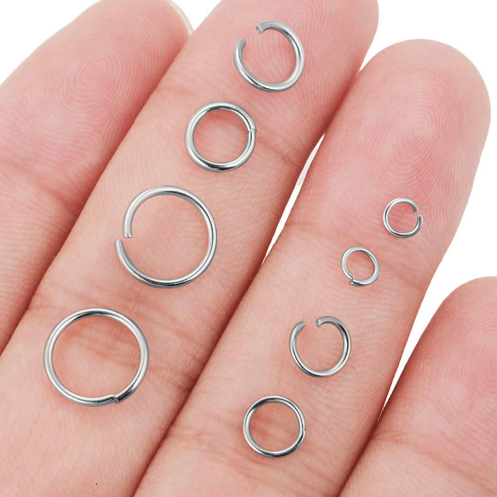 1200 pz Anelli di Salto In Acc - Jewelry Making Closed Jump Rings recensione e prezzo