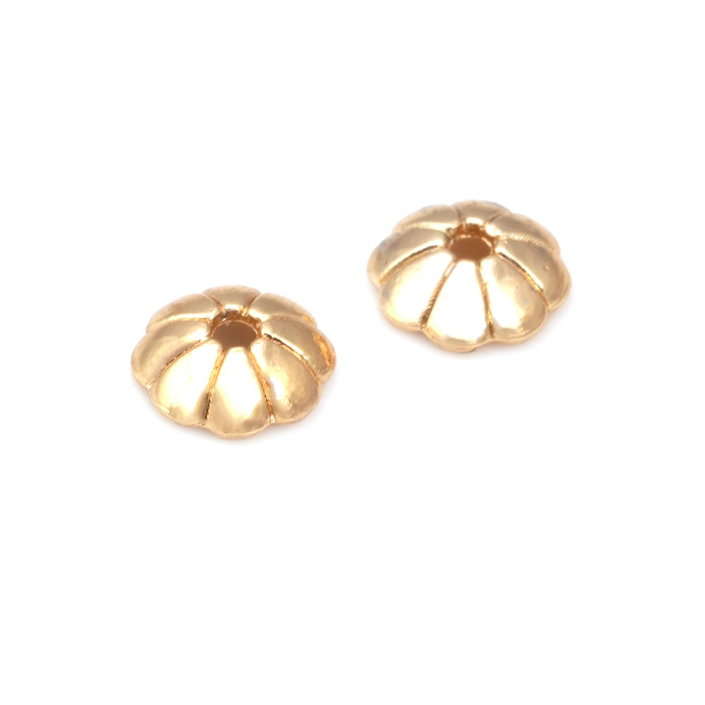 18K Colore Oro Ottone Fiore Pe - Bead Cap Flower recensione e prezzo