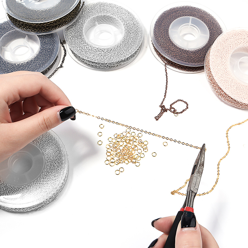 Catena a maglie in ferro metal - Jewelry Making Closed Jump Rings recensione e prezzo
