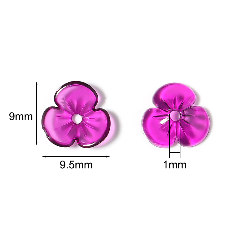 20 pz/lotto Trasparente Resina - Bead Cap Flower recensione e prezzo