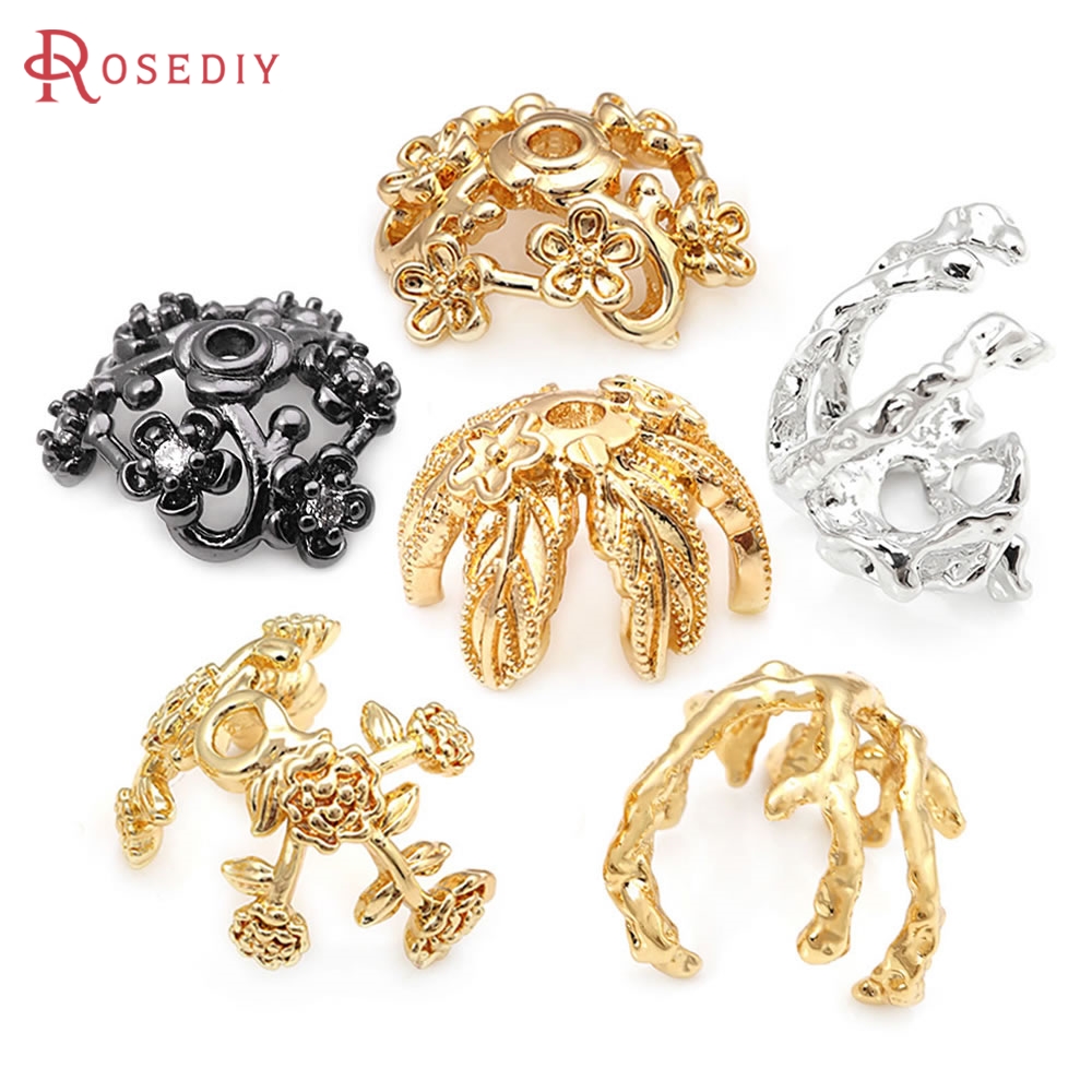 10 pezzi 18 carati Color oro o - Bead Cap Flower recensione e prezzo
