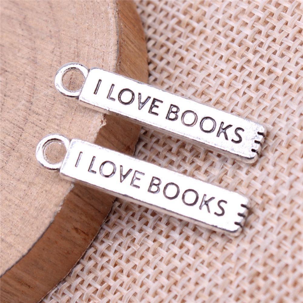 20 pz/lotto I Love Books Charm - Jewelry Making Books recensione e prezzo