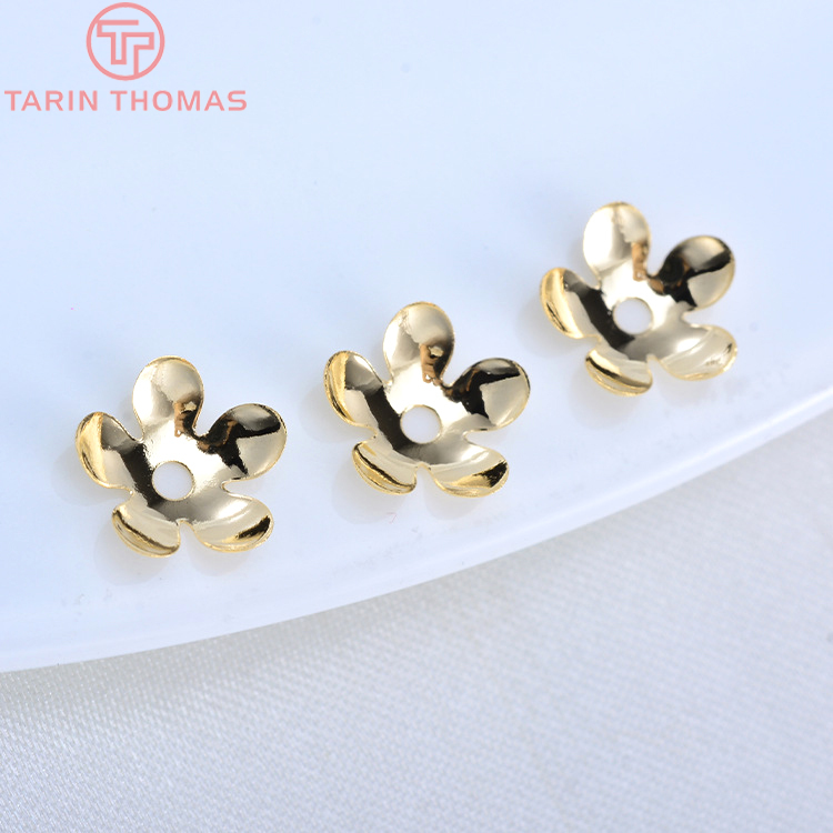 (3176) 20 PZ 8.5 MM 24 K Color - Bead Cap Flower recensione e prezzo