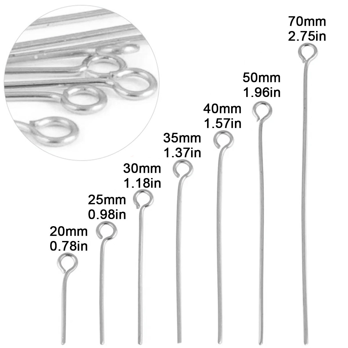 100 Pezzi/Lotto Perni a Occhio - Jewelry Making Pieces recensione e prezzo