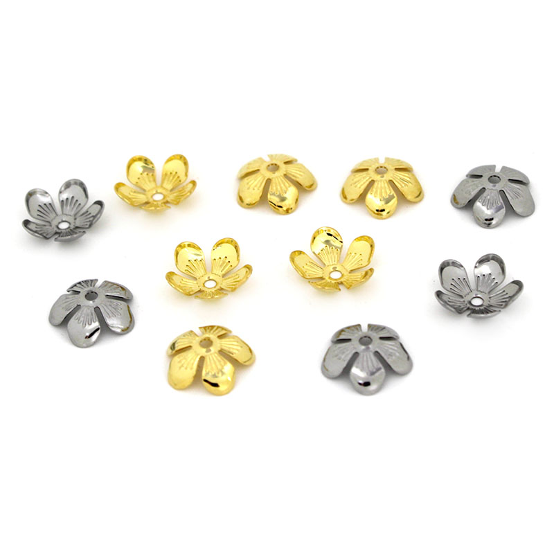 50 pz 11mm in acciaio inossida - Bead Cap Flower recensione e prezzo